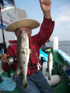 フグ釣り引き続き大漁です 釣り船 鴨居大室 一郎丸 東京湾 神奈川県 横須賀 三浦