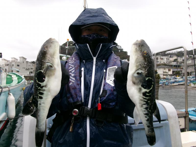 とらふぐ釣り1枚目